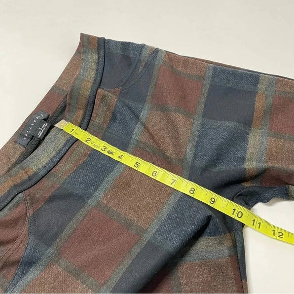 Sanctuary Harvest Plaid Pull On Ponte Pants Size Small - Picture 10 of 14